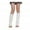 White, variant on 1 Pair Winter Leg Warm Ribbed Knit Strips Stretchy Fit Knitting Calf Socks with Heel Hole for Party Sports Yoga Dance