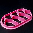 thumbnail image 4 of Moldes para pan, moldes de plástico para pastelería, accesorios para hornear pan reutilizables antiadherentes, color rosa 2 Piezas sidaley HA001552-02, 4 of 6
