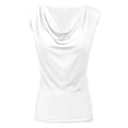 thumbnail image 7 of Women's Pile Neck Tank Top with Built in Bra 2026 Fashion Sleeveless Ribbed Cami Solid Color Casual Pullover for Effortless Chic Outfits, 7 of 7