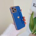 thumbnail image 2 of Allytech Case for iPhone 11 Pro,With Adjustable Wristband Kickstand,Soft TPU Gold Plated Striped Bumper  Slim Thin Cover Anti-Scratch Shockproof Protective Case for iPhone 11 Pro,Darkblue, 2 of 5
