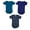 3PK S.Blue/Purple/H.Navy, variant on Mato & Hash Unisex Baby Cotton Infant Baby Toddler One Piece Lap Shoulder Jumpsuit