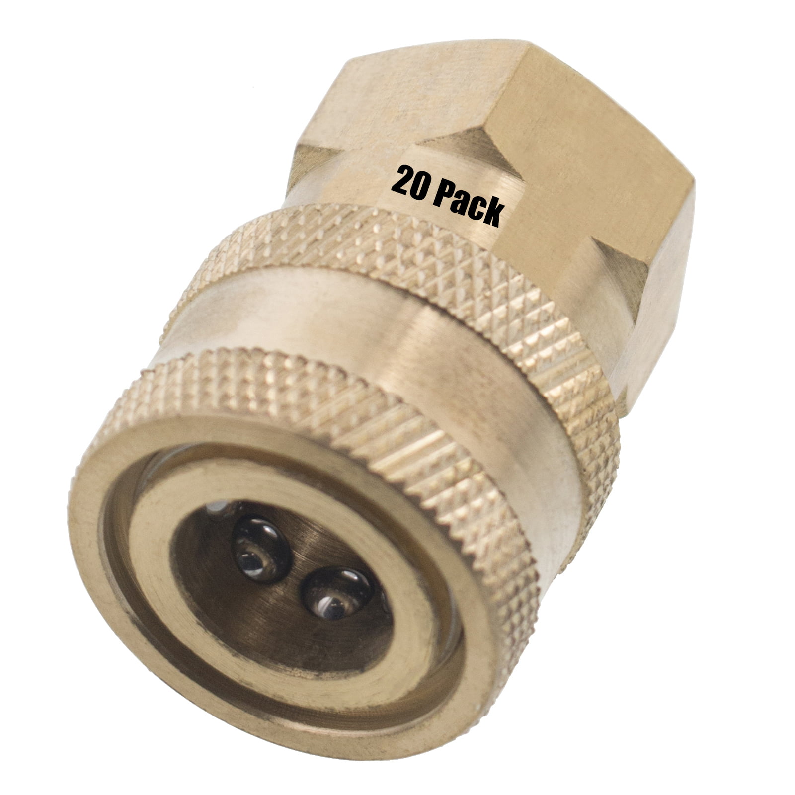 Pressure WasherQuick Connect Socket1/4" Female NPTBrass4 Pack 