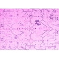 thumbnail image 1 of Ahgly Company Indoor Rectangle Solid Pink Modern Area Rugs, 2' x 5', 1 of 4