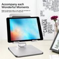 thumbnail image 2 of ruzhgo Tablet Holder Bracket Adjustable Universal Alloy Desktop Stand Bearing Storage Rack Household Dormitory Company Office Silver Type1 Silver Type1, 2 of 6