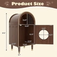 thumbnail image 2 of Mirightone Wood Cat Litter Box Enclosure Furniture for 2 Cats, 2-in-1 Hidden Litter Box Cabinet with 2-Level Cozy Cat Bed, Cat House Shelter for Living Room & Bedroom, Espresso, 2 of 7