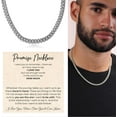 thumbnail image 4 of Promise Necklace For Him, Promise Necklace Gift For Boyfriend, Birthday Valentines Jewelry Gifts For Man, Husband Necklace From Wife, Cuban Chain Necklace, Anniversary Necklace For Boyfriend, 4 of 5