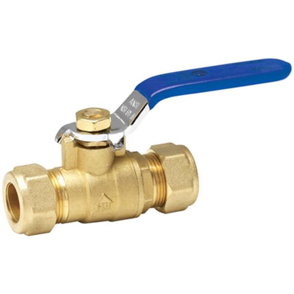 Homewerks 111-1-34-34 0.75 in. Compression Ball Valve