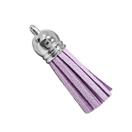 

Kironypik 28 Pieces Creative Delicate Keyring Pendant Tassels Simple Handbag Decor Tassel Craft Decoration DIY Accessory Light purple