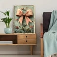 thumbnail image 5 of Qisvanset Framed Canvas Wall Art 12x16 Inch James Scripture Green Pink Bow Coquette Room Wall Art, 5 of 5