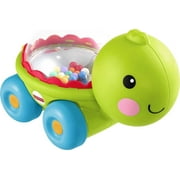 Fisher-Price Poppity Pop Turtle Push-Along Vehicle with Sounds for Infant Crawling Play