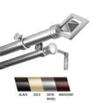 thumbnail image 1 of Central Design 100-69-485-D Lance Tringle à Rideaux Double 1 Po, 48-84 Po - Nickel Satiné, 1 of 1