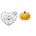 thumbnail image 1 of Reloj de pared,Reloj de pared acrílico para oficina en casa,sin tictac,Almohadas de calabaza de Halloween,Almohadas de calabaza de Halloween Decoración del hogar Suave,Cojines de calabaza, 1 of 8