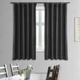 thumbnail image 2 of Half Price Drapes Smoked Truffle Bellino Textured Faux Linen Room Darkening Curtains For Bedroom & Living Room Curtains(1 Panel), Curtains 63 Inches Long, 50W X 63L, 2 of 11