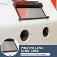 thumbnail image 2 of 12Pack Sandblast Cabinet Lens Protective Film 22 X 10 Inch Adhesive Polyester Clear Visibility Sandblasting Film, 2 of 7