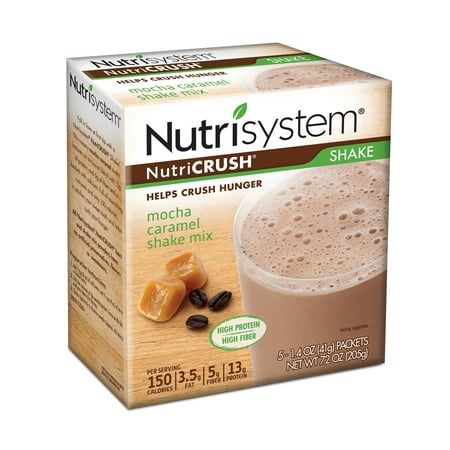 Nutrisystem NutriCrush Mocha Caramel Shake Mix, 1.4 Oz, 20 Ct