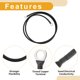 thumbnail image 4 of Cables de batería inversor universal de 1 pieza de 8 AWG Gauge para automóvil, vehículo, barco, RV, cable de batería de cobre estañado de 5/16" Lug negro de 4 pies, 4 of 7