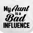 thumbnail image 4 of Inktastic My Aunt is a Bad Influence Boys or Girls Baby Bib, 4 of 4