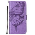 thumbnail image 3 of Case for Motorola Moto G POWER 2022 Flip Cover Premium Leather Embossing Butterfly Magnetic, 3 of 5