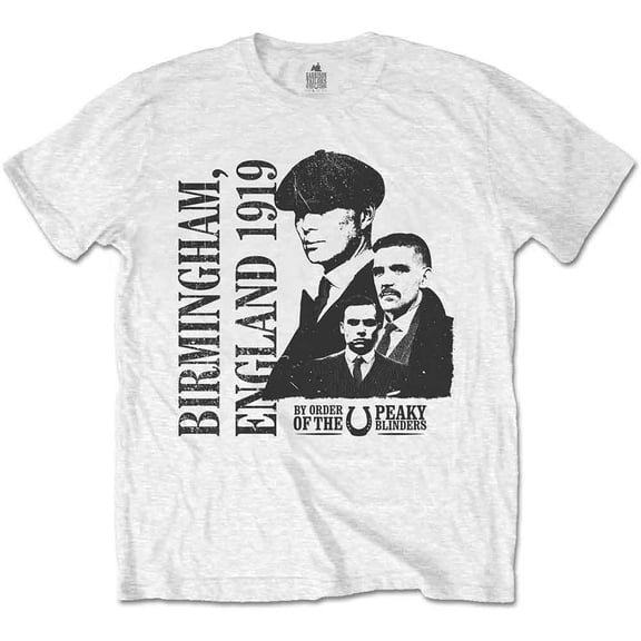 Peaky Blinders Unisex T-Shirt England 1919 (Small)