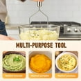 thumbnail image 3 of Potato Masher, 2025 New Stainless Steel Mashed Potato Masher Ricer, Professional Integrated Masher Kitchen Tool for Avocado Bean Food Vegetables Fruits (style-A), 3 of 8