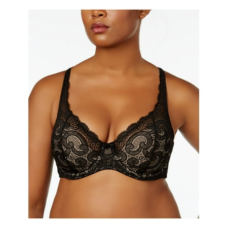 

PLAYTEX Intimates Black Seamless Cups Underwire Bra 36C