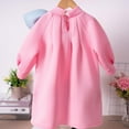 thumbnail image 5 of Spazoro Toddler Girls Princess Dress, Long Sleeve Fall & Winter Solid Color Bow Knot Dresses for Child Pink Size 4 T, 5 of 9