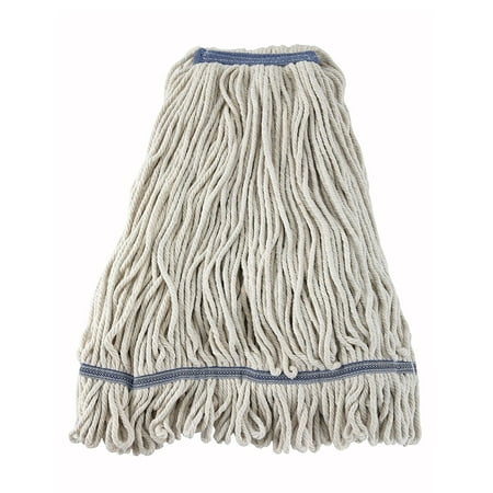 Head Loop End 4 Ply - Winco Yarn Mop Head, 32-Ounce, 4 Ply Loop End, White
