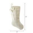 thumbnail image 5 of White Tweed Christmas Stocking, 19", by Holiday Time, 5 of 5