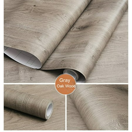 Decorative Gray Oak Wood Contact Paper Vinyl Self Adhesive Shelf Drawer Liner For Bathroom Kitchen Cabinets Shelves Table Arts A