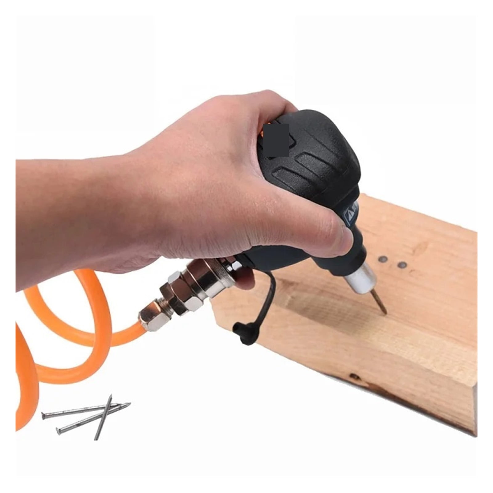 Pneumatic Nail Hammer Mini Air Palm Nailer Gun Woodworking Automatic Impact Hammer Tool 5.5-7BAR ,Easy to Use