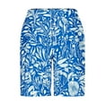 thumbnail image 4 of Xysaqa Big & Tall Mens Swim Trunks Novelty Tropical Printed Swimming Board Shorts Swimwear Hawaiian Beach Holiday Party Summer Bathing Suits with Pockets & Elastic Waist 3X 4X 5X Clearance, 4 of 5