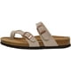 thumbnail image 2 of Sandalias para mujer con plantilla de corcho, sandalias deslizantes ajustables con doble hebilla para chanclas casuales de verano, sandalias de playa con punta abierta, 2 of 5