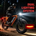 thumbnail image 5 of ESKUTE V300 Electric Bike for Adults & Teens, 48V 41.6Ah Removable Battery, 19MPH 749W Motor, NFC Unlock, 20" x 4.0" Fat Tires, 7-Speed Orange, UL2849, 5 of 7