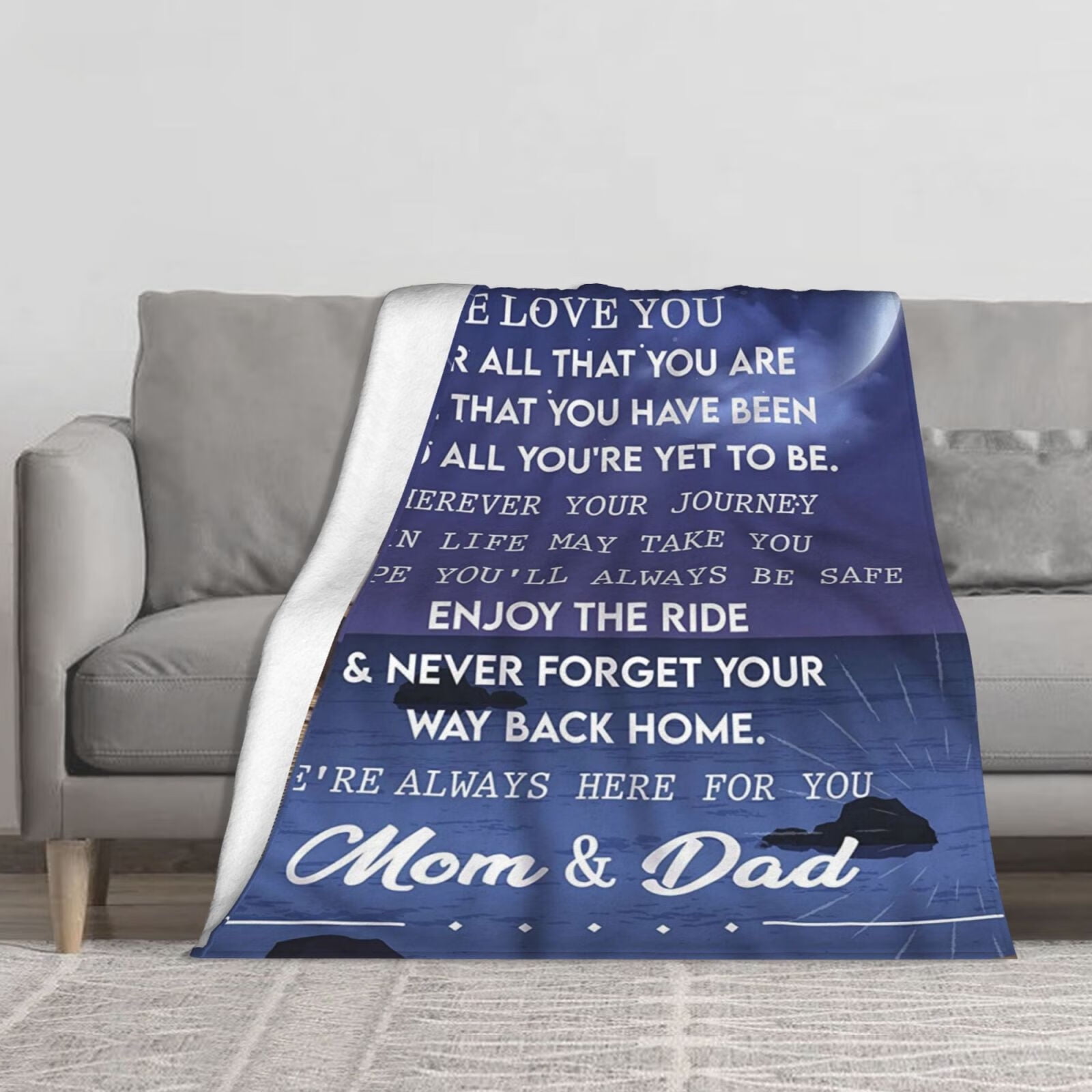 JOOCAR Son Gifts from Mom and Dad Throw Blanket for Son from Mom and