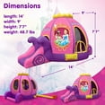 thumbnail image 5 of Disney Princess Carriage Inflatable Outdoor Bounce House with Slide and Ball Pit - Plus Heavy Duty Air Blower with GFCI - Kids Aged 3-8, 5 of 7