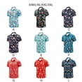 thumbnail image 4 of Guardurnaity Poliéster Decoraciones festivas Camisa navideña Camisa hawaiana divertida informal de verano para hombre Disfraces de disfraces rojo METRO, 4 of 6