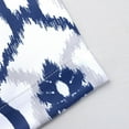 thumbnail image 5 of DriftAway Evelyn Thermal Room Darkening Grommet Unlined Window Curtains Ikat Floral Pattern Set of 2 Panels 108"L x 52"W Navy Blue, 5 of 8