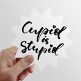 thumbnail image 1 of Cupid Is Quote Style Sun Vinyl Sticker Luggage Graffiti Flower Decal, 1 of 3