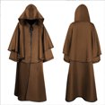 thumbnail image 1 of Halloween hooded robe monk robe cloak long sleeve wizard wizard death cloak, 1 of 2