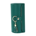thumbnail image 4 of Joyero de viaje Organizador de joyas Multifunción de cuero Portátil Joyero Verde, 4 of 9