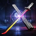 thumbnail image 2 of LED Cyberpunk Lightsaber Toy - 31.5-inch Spark Sword with Sound & Fog, 7-Color Streaming Light, Type-C Rechargeable, for Raves, Cosplay & Display, 2 of 9