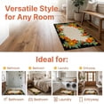 thumbnail image 5 of Unique Bargains Modern Printed Soft Absorbent Shaggy Bath Mat Non Slip Black 32" x 20", 5 of 6