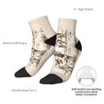 thumbnail image 4 of Goofa Cows On The Farm Pattern Non Slip Socks with Grips for Elderly, Crew Socks Yoga Hospital Socks Cushioned Sole Gripper Socks for Men Women, 4 of 5