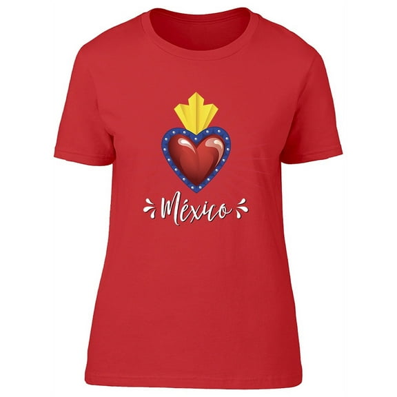 Colorful Mexican Heart T-Shirt Women -Image by Shutterstock, Female Small