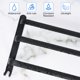 thumbnail image 2 of Toallero montado en la pared para baño, barra de toalla de aluminio de 19 pulgadas para baño de 3 niveles con ganchos, toallero de baño negro resistente al agua y óxido, 2 of 5