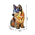 thumbnail image 3 of JHRGJIO Puppy Lamp Stained Glass, Dog Night Light Stained Resin Pup Light Charge Powered, Table Lamp Puppy Lamps for Home Bedroom Desk Display Warm Cozy Cute Unique, 3 of 7