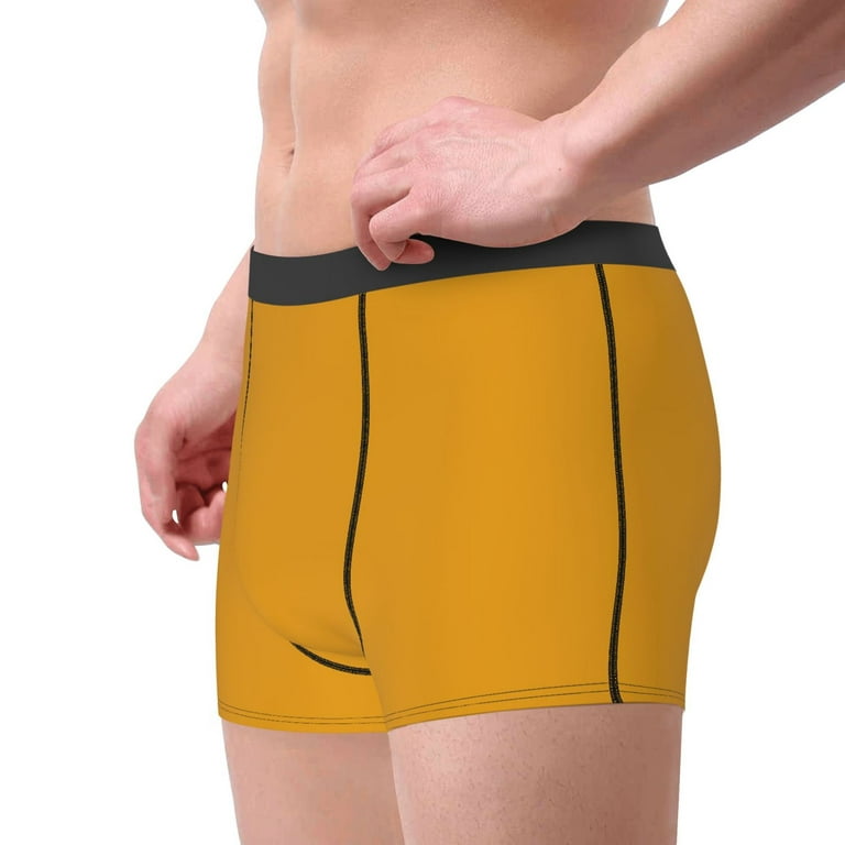 Kll Goldenrod Men'S Cotton Boxer Briefs Underwear-Xx-Large