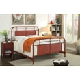 thumbnail image 2 of Furniture of America Staley Panel Bed, Eastern King, Red, 2 of 5
