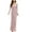 Pink, variant on FcBaudy Short Sleeve V-Neck Dress,Summer Dresses for Women,Womens Dresses Spring And Summer Solid Color Medium Sleeved V-neck Slim Fitting Buttocks Wrapped Style Dress Long Skirt Women Dress