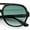 Tortoise - Green, variant on Vintage Style Retro Iconic Plastic Racer Hipster Sunglasses Black - Smoke